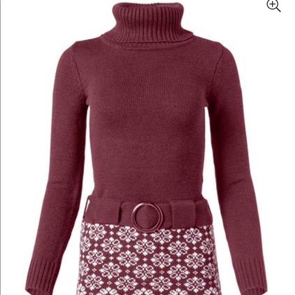 Venus Black and White Belted Sweater Dress brand new size M - Picture 7 of 8